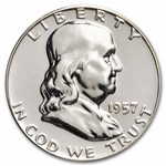 1957 Franklin Half Dollar 20-Coin Roll Proof